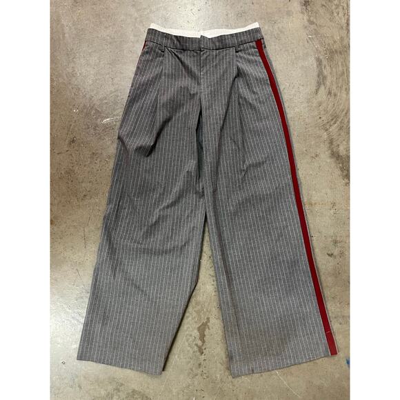 Zara - Pinstripe Boxer Pants/ / S / Gray - Picture 2 of 10